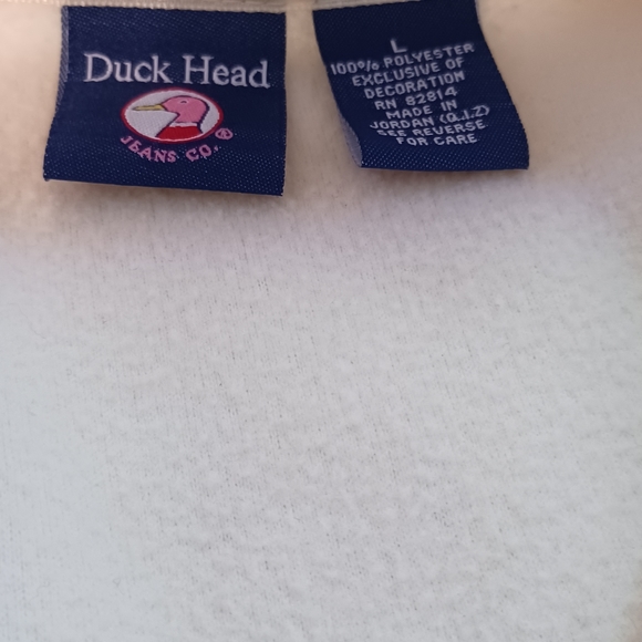 Women DUCK HEAD Yellow Fleece Vest  Size Large zip pockets Crew Neck - Picture 3 of 9